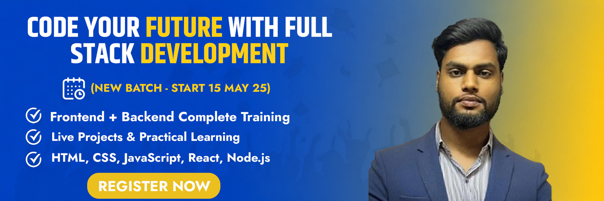 Coding Now - AI and Full Stack Development Courses Banner